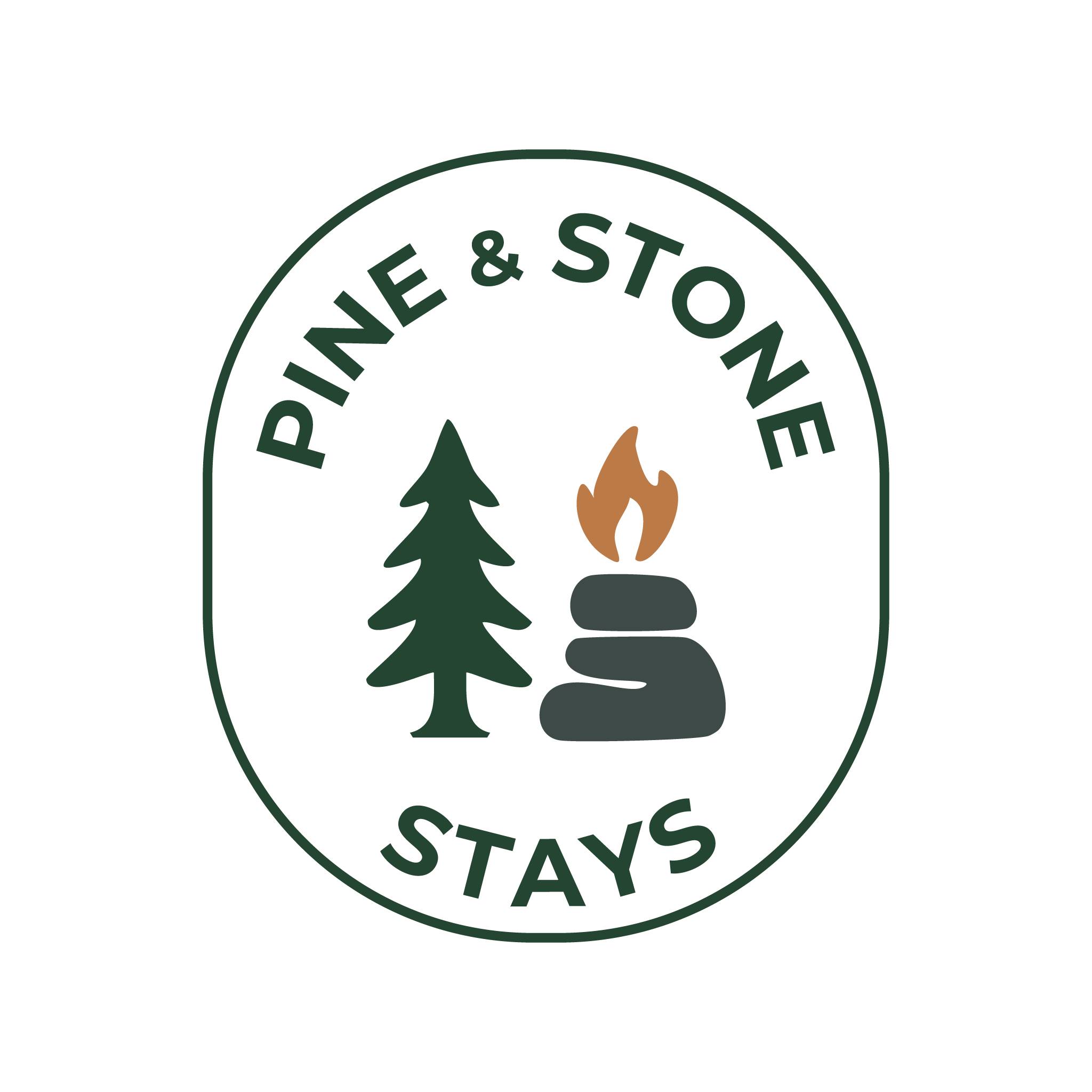 Pine & Stone Stays logo